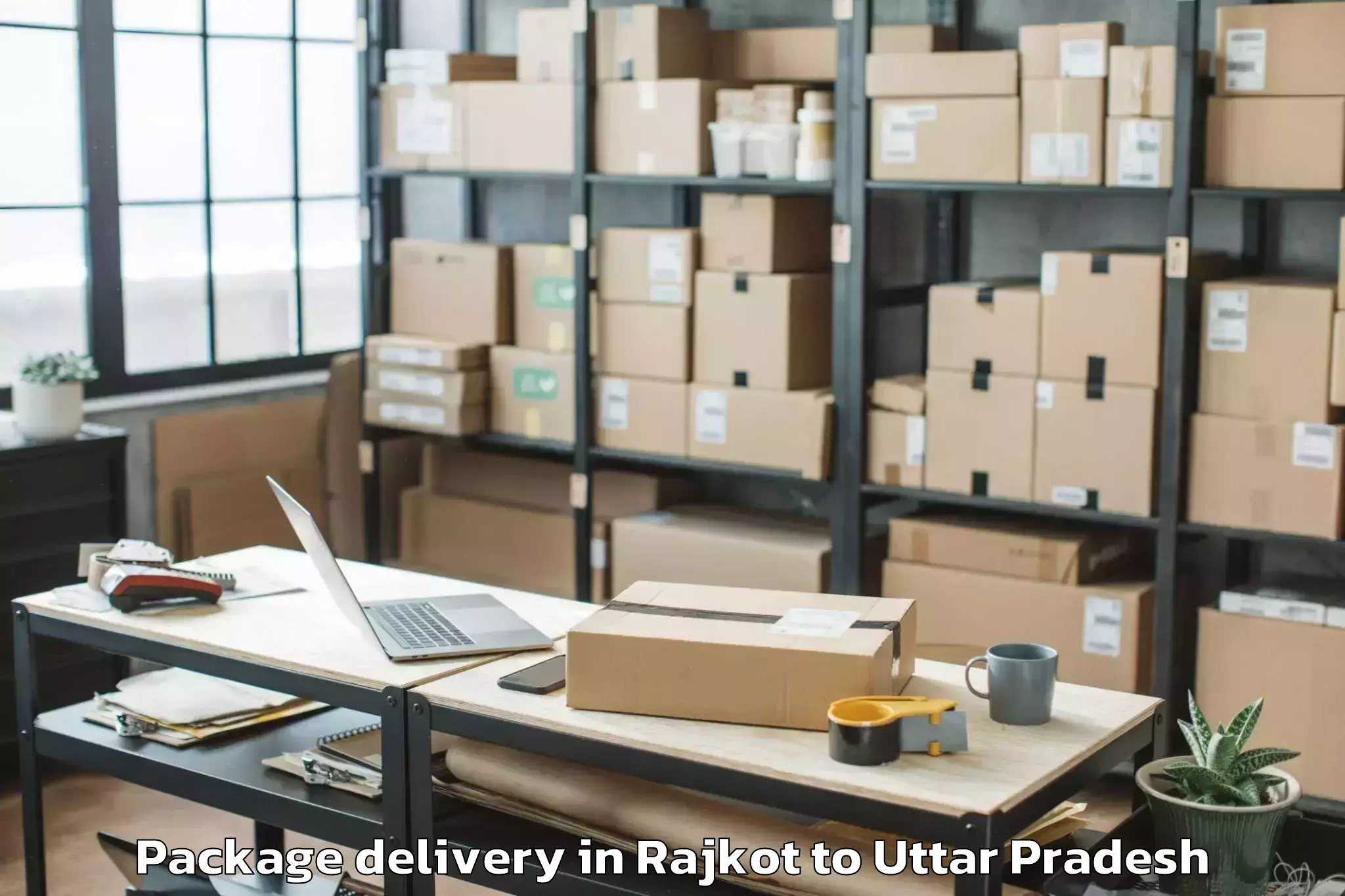 Hassle-Free Rajkot to Jaunpur Package Delivery